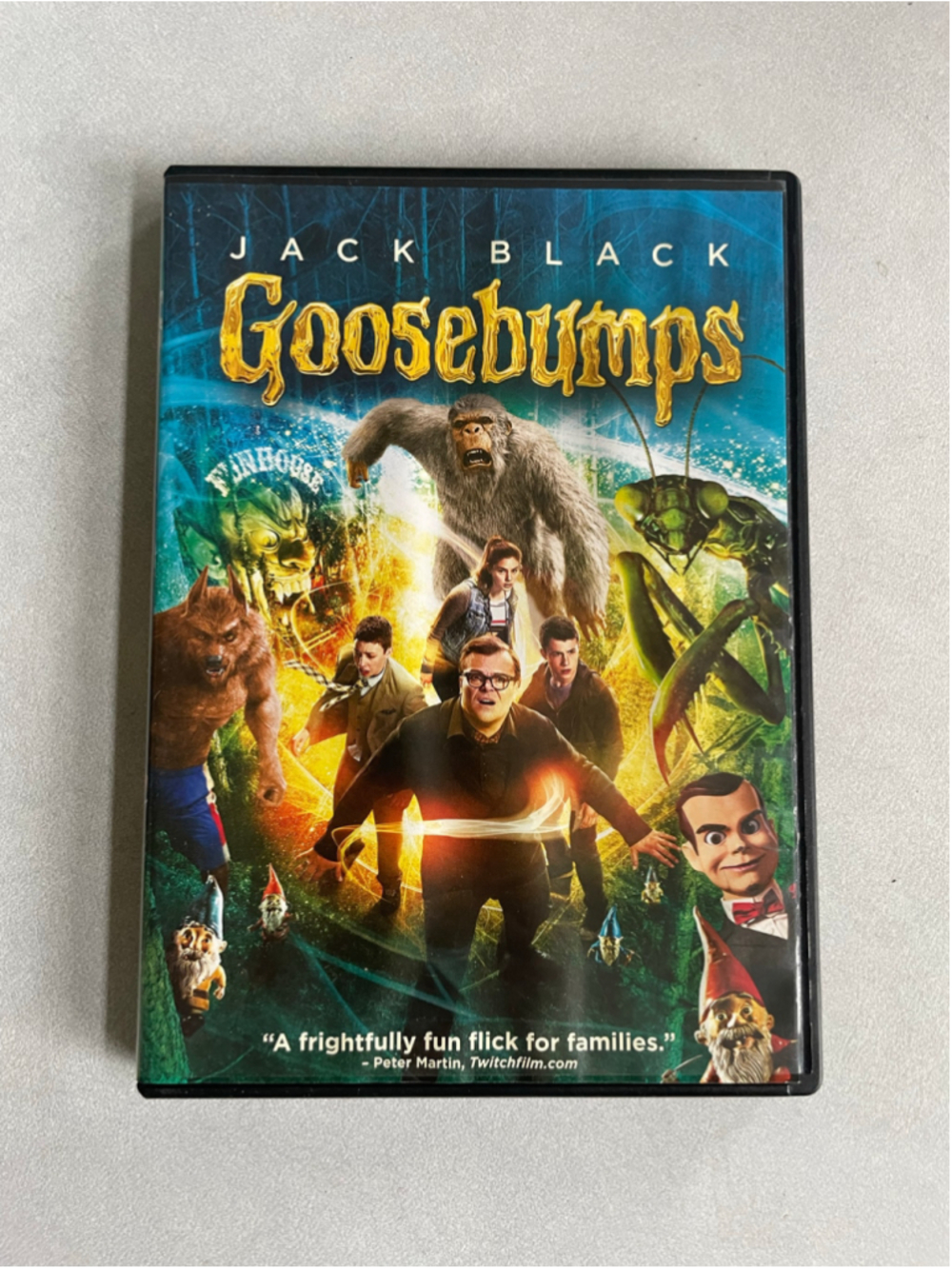 Goosebumps DVD Movie Jack Black Family Fantasy Film
